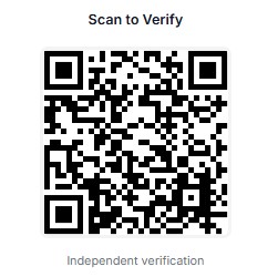 Scan to verify the Tudor Black Bay GMT Pepsi draw on VerifiedDraws.com