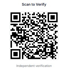 Scan to verify the Tudor Black Bay 58 Burgundy draw on VerifiedDraws.com