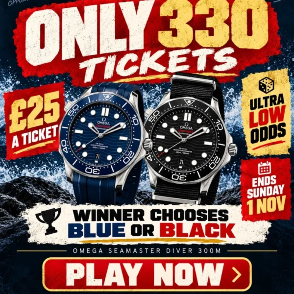 Omega Seamaster blue or black end-draw competition