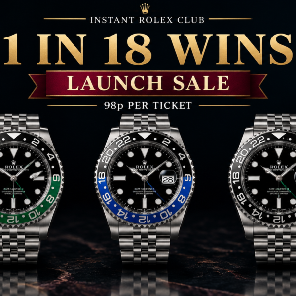 Three Rolex GMT watches Sprite, Batman and Green Arrow with 1 in 18 launch sale message