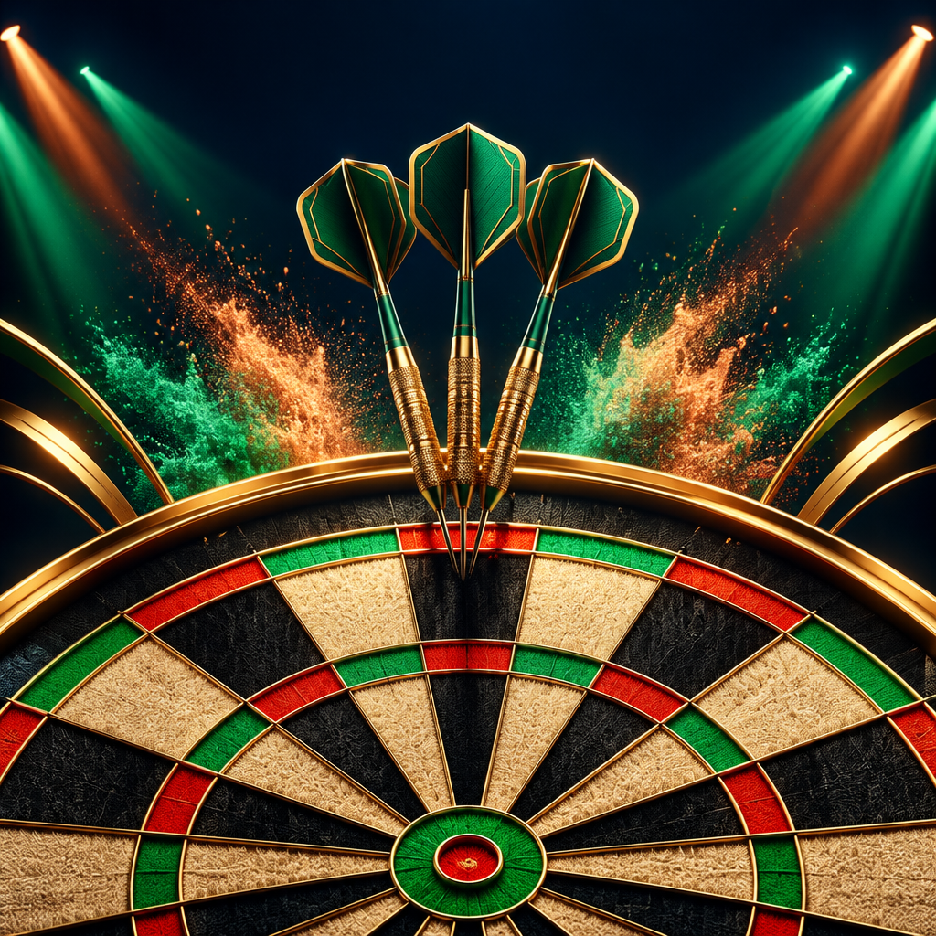 Darts 180 competition arcade artwork